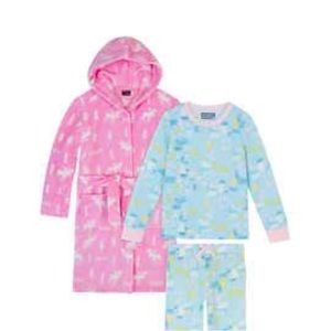 Eddie Bauer fleece two piece pajama plus robe set